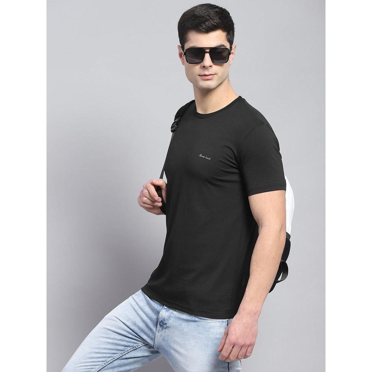 تيشيرت مطبع بكتابة مع ياقة دائرية وأكمام قصيرة-men-clothing-tshirtsandpolos-tshirts-image-6