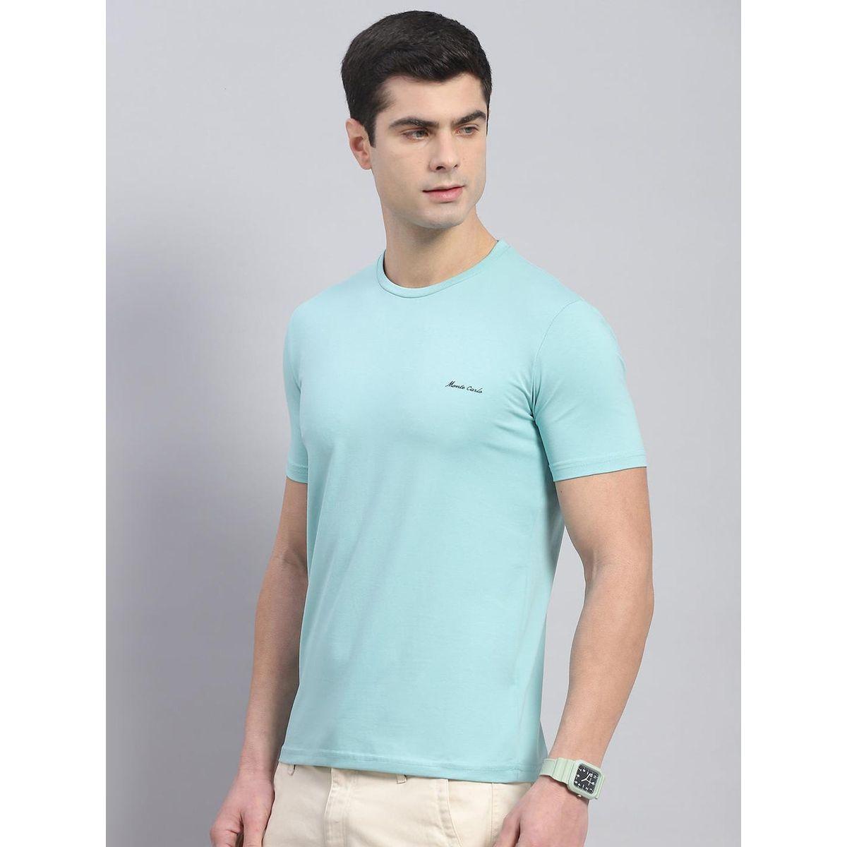 تيشيرت مطبع بكتابة مع ياقة دائرية وأكمام قصيرة-men-clothing-tshirtsandpolos-tshirts-image-2