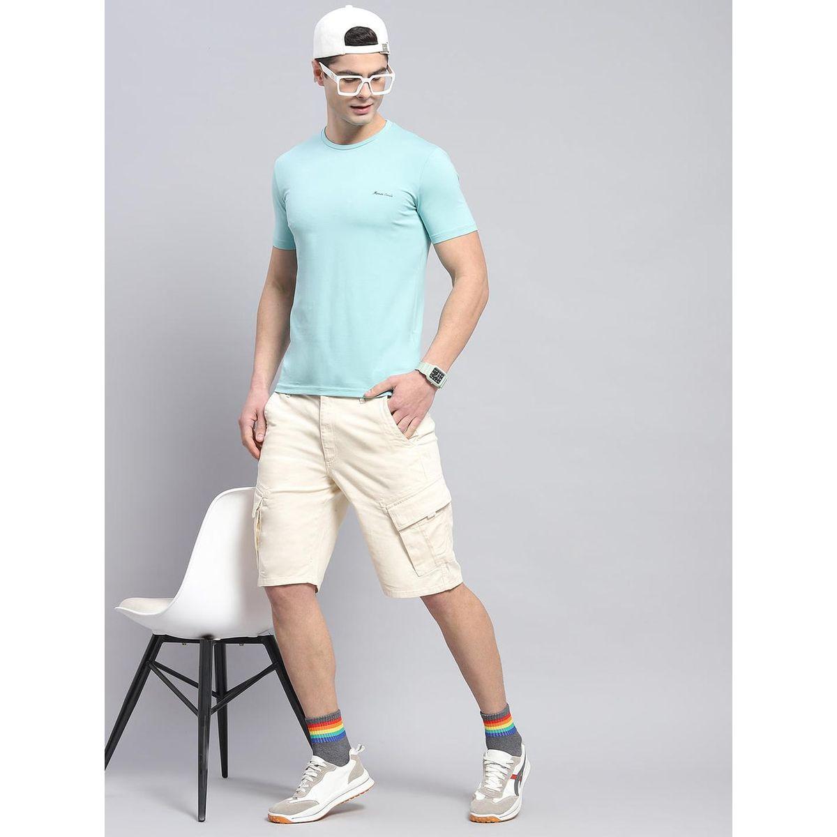 تيشيرت مطبع بكتابة مع ياقة دائرية وأكمام قصيرة-men-clothing-tshirtsandpolos-tshirts-image-5