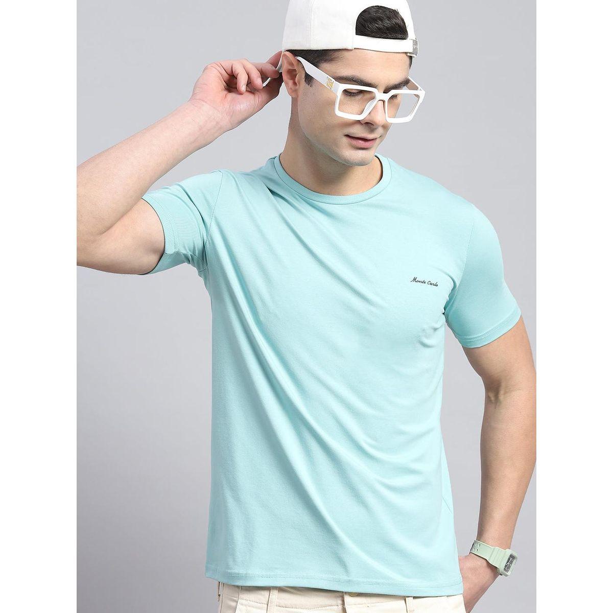 تيشيرت مطبع بكتابة مع ياقة دائرية وأكمام قصيرة-men-clothing-tshirtsandpolos-tshirts-image-6