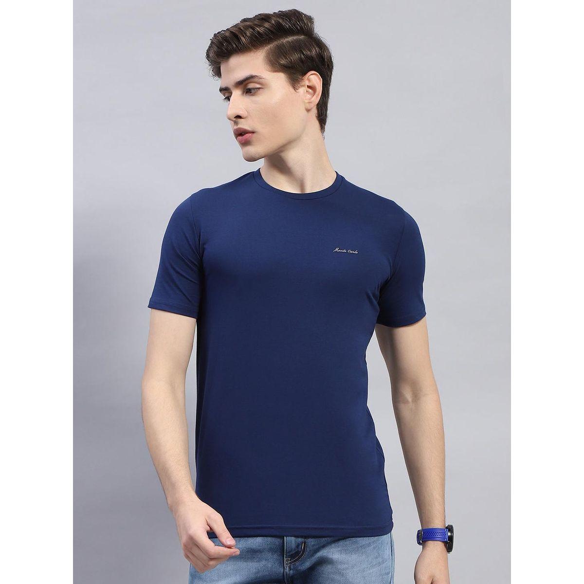 Monte Carlo X Styli Slogan Print Round Neck Short Sleeve T-Shirt-men-clothing-tshirtsandpolos-tshirts-image-1