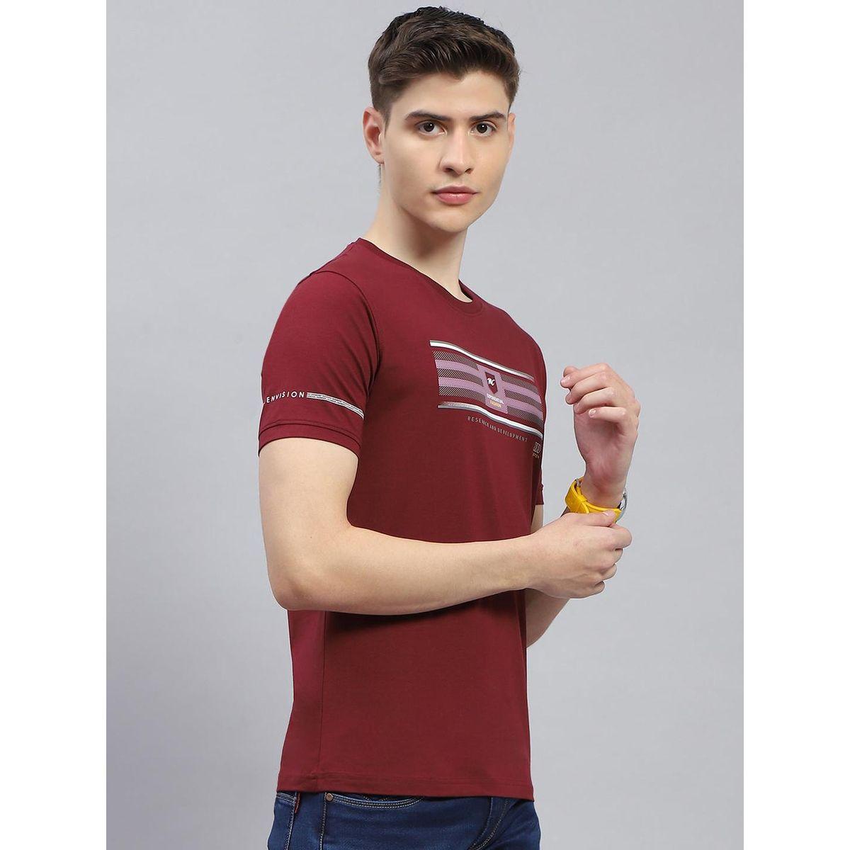 تيشيرت بقصة عادية وطبعة جرافيك مع ياقة دائرية-men-clothing-tshirtsandpolos-tshirts-image-3