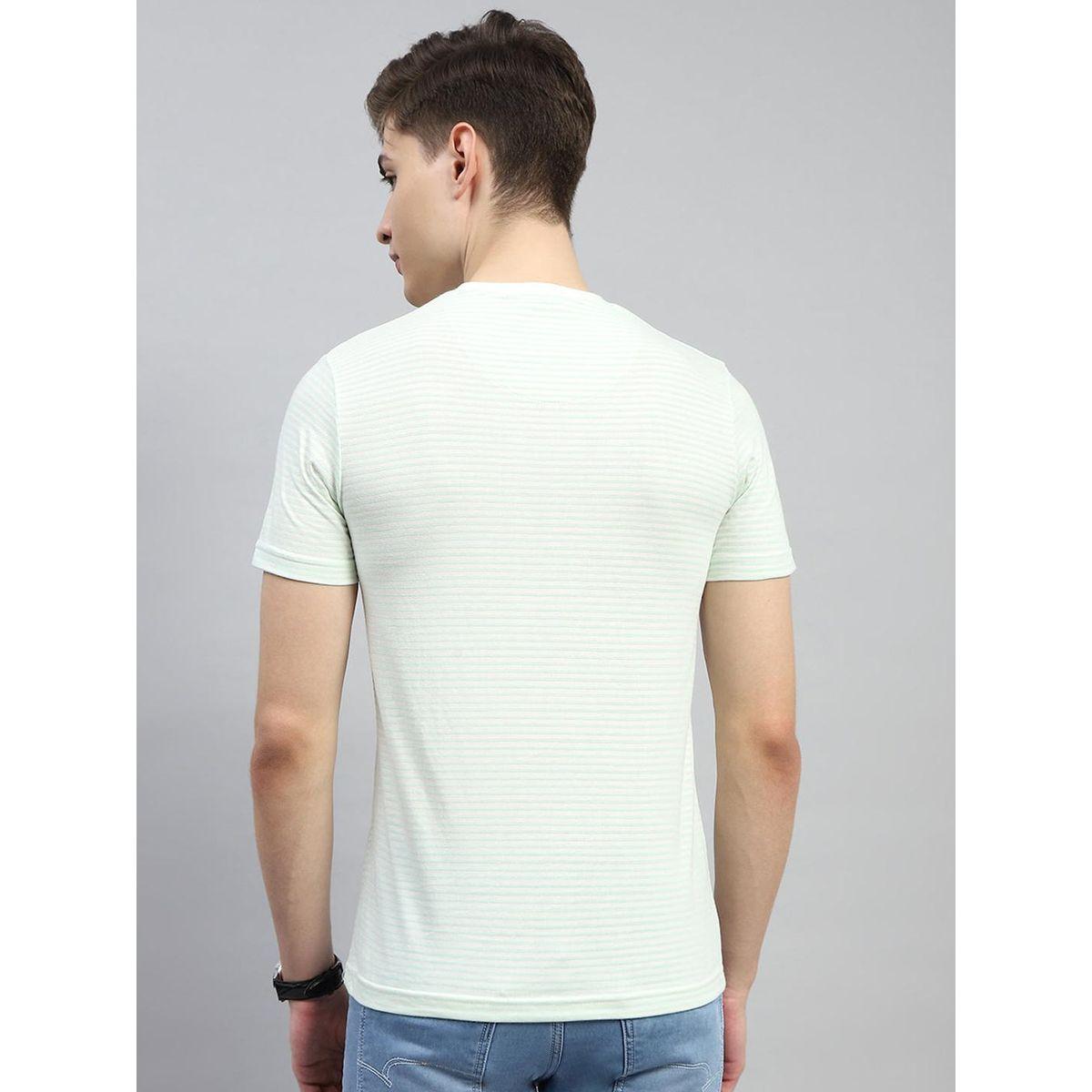 تيشيرت بقصة عادية وياقة دائرية مع طبعة كتابة-men-clothing-tshirtsandpolos-tshirts-image-4