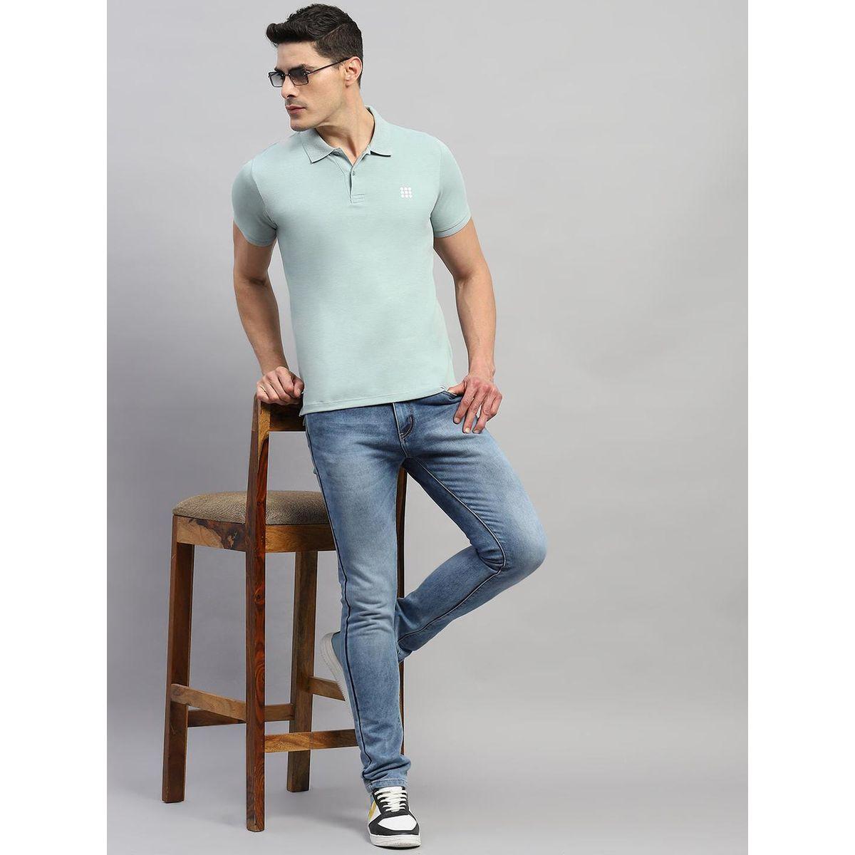 تيشيرت بولو سادة بقصة عادية وأكمام قصيرة-men-clothing-tshirtsandpolos-tshirts-image-5