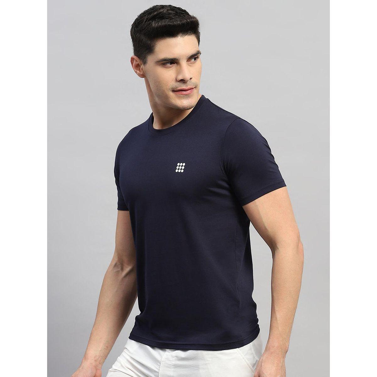 تيشيرت سادة بقصة عادية وأكمام قصيرة-men-clothing-tshirtsandpolos-tshirts-image-2