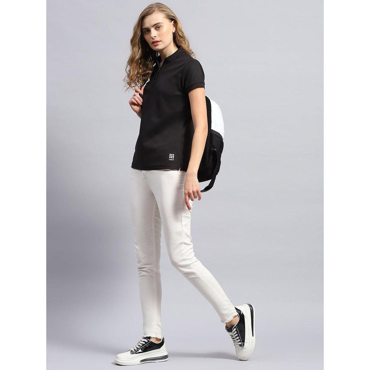 تيشيرت بولو سادة بأكمام قصيرة-women-clothing-tshirts-image-5