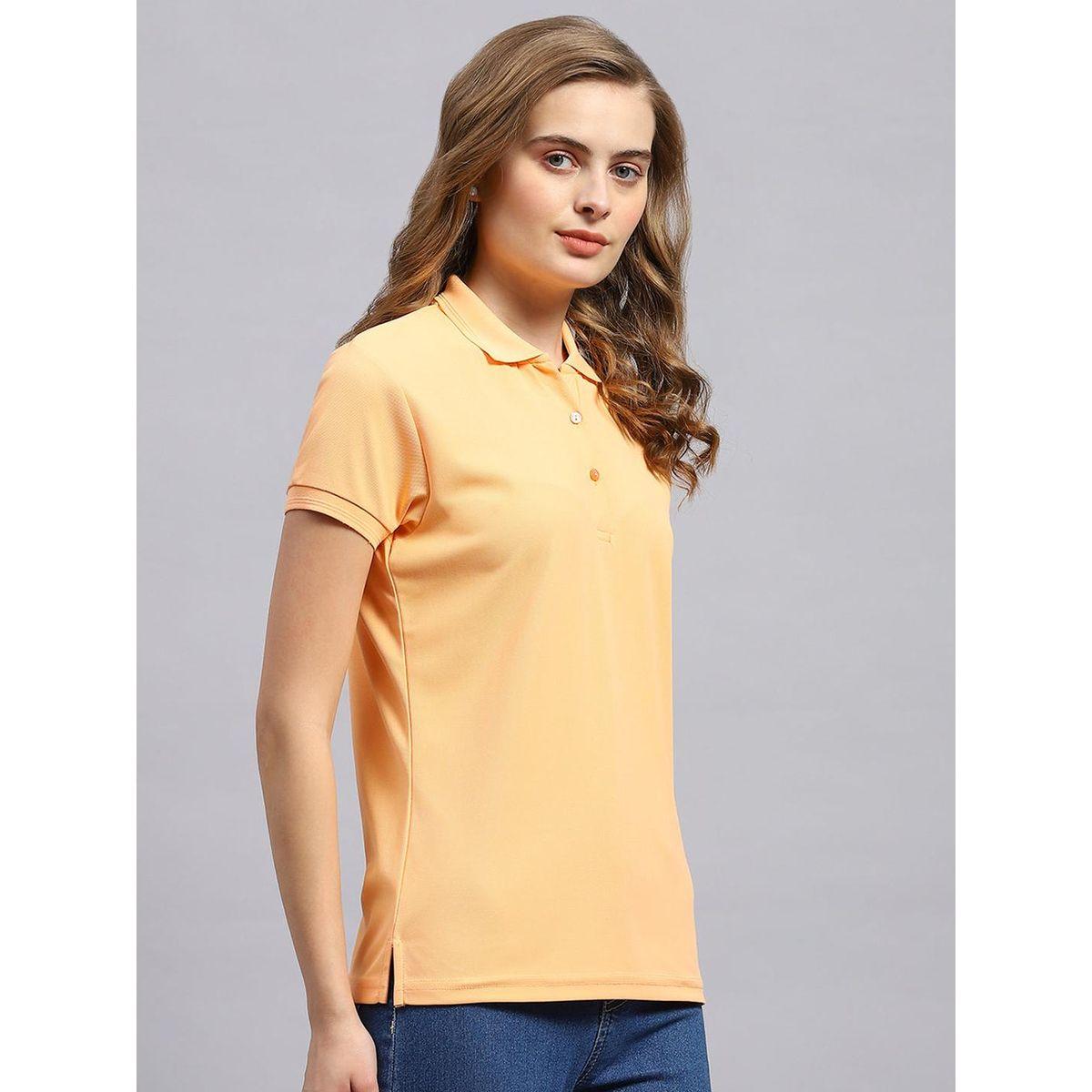 تيشيرت بولو سادة بأكمام قصيرة-women-clothing-tshirts-image-3