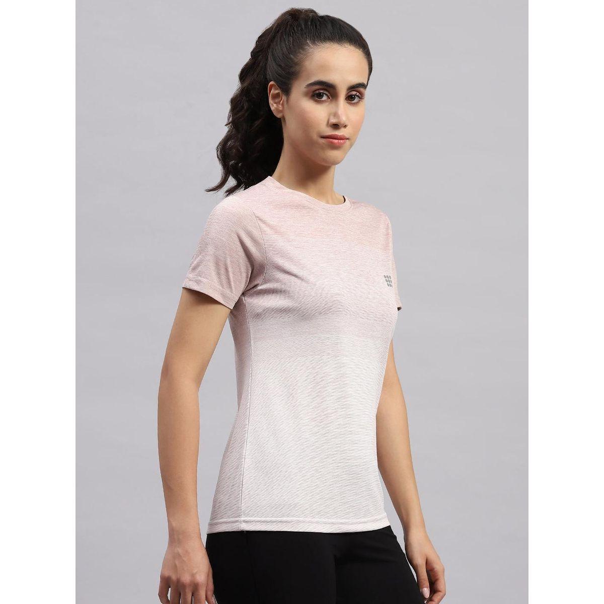 Rock.it X Styli Women Pink Ombre Round Neck Short Sleeve Top-women-clothing-tshirts-image-3