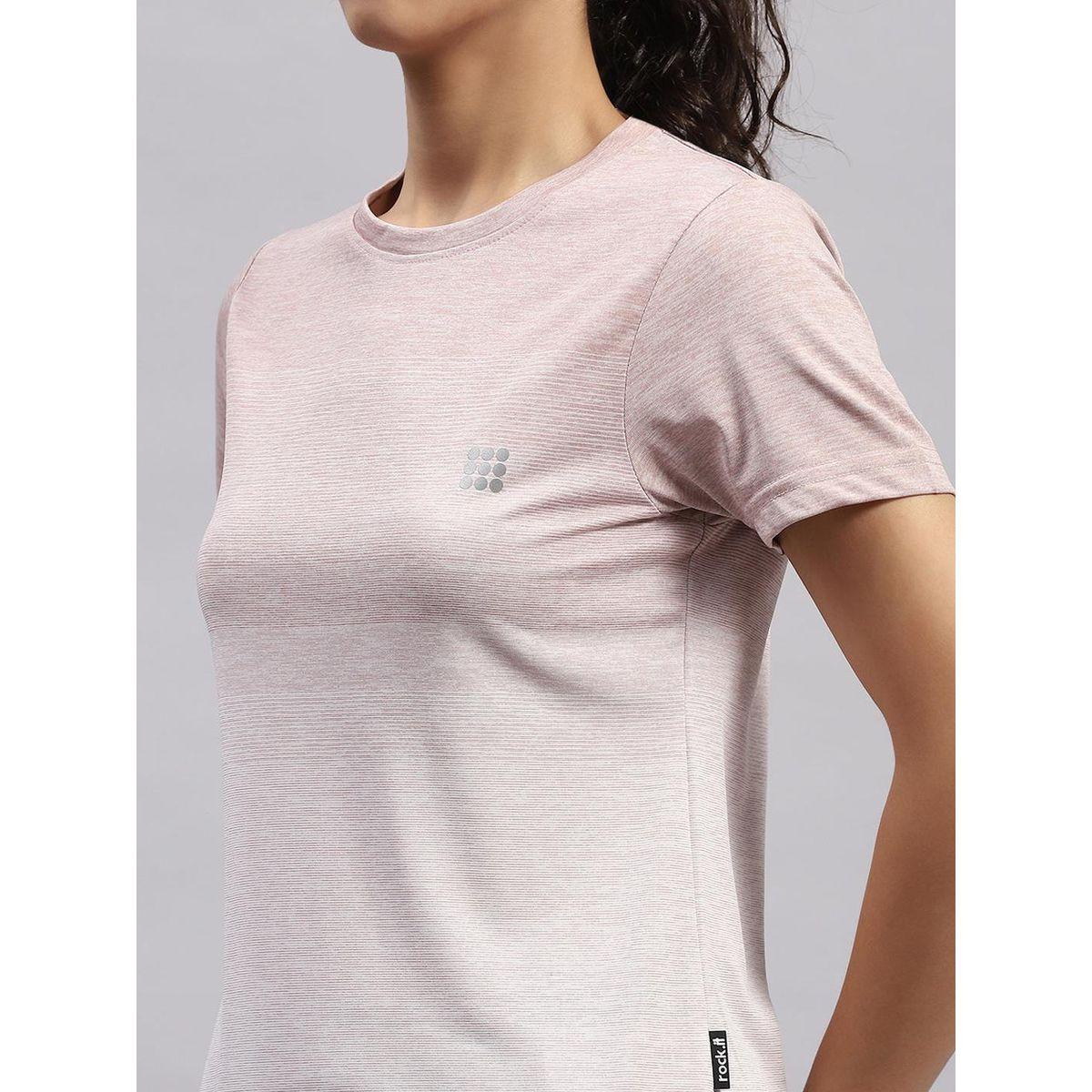 Rock.it X Styli Women Pink Ombre Round Neck Short Sleeve Top-women-clothing-tshirts-image-6