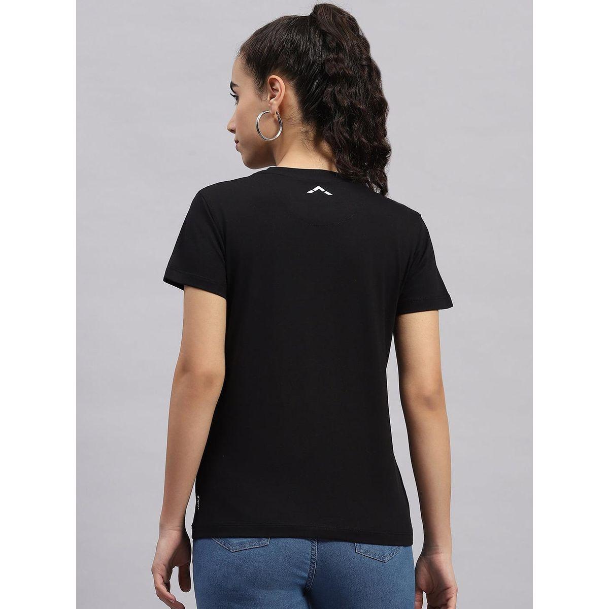 Rock.it X Styli Women Black Solid Round Neck Short Sleeve Top-women-clothing-shirtsandblouses-blouses-image-4