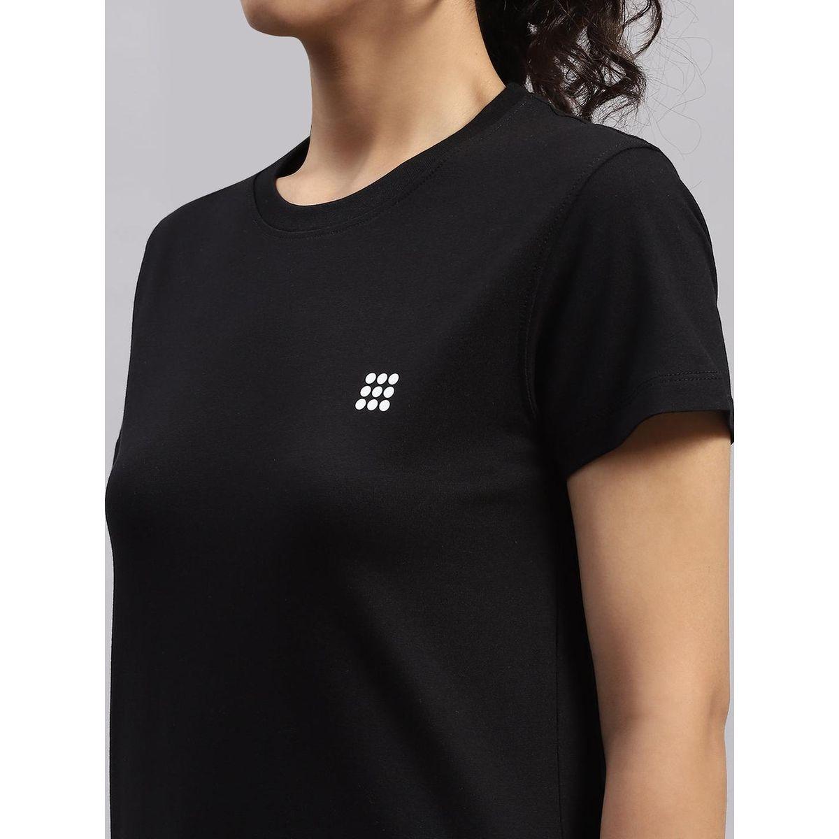 Rock.it X Styli Women Black Solid Round Neck Short Sleeve Top-women-clothing-shirtsandblouses-blouses-image-6