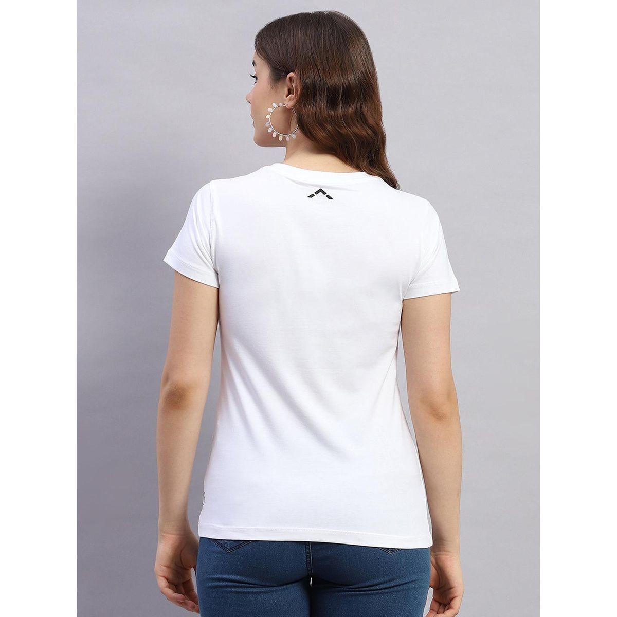 Rock.it X Styli Women White Solid V Neck Short Sleeve Top-women-clothing-tshirts-image-4