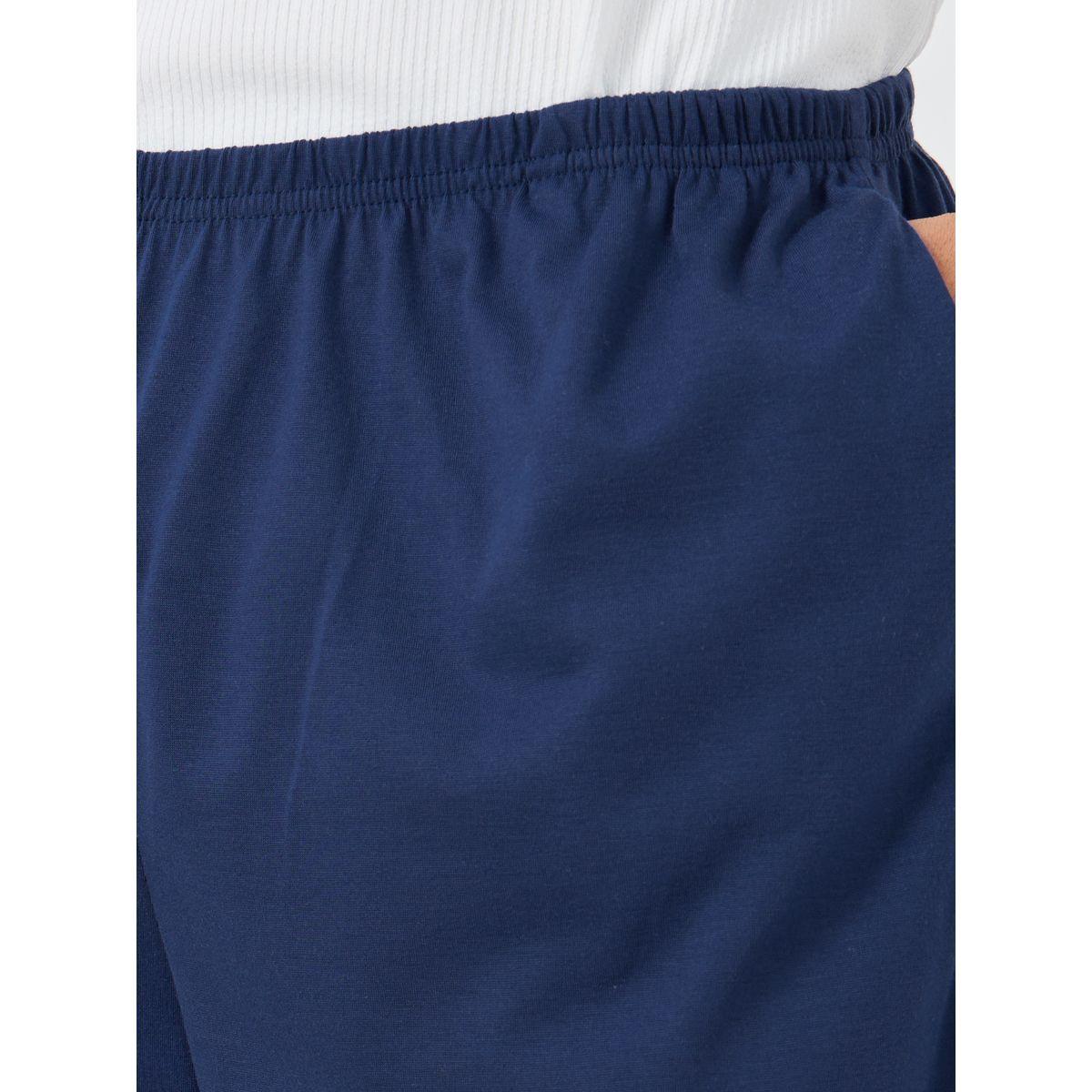 بنطال بيجاما سادة بخصر مطاطي-men-clothing-nightwear-pyjamaandshorts-image-3