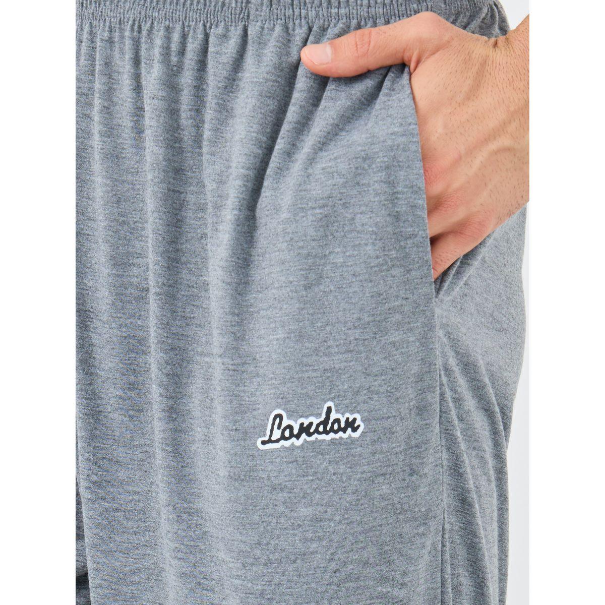 Styli Grey Slogan Print Pyjama with Elastic Waist-men-clothing-nightwear-pyjamaandshorts-image-3