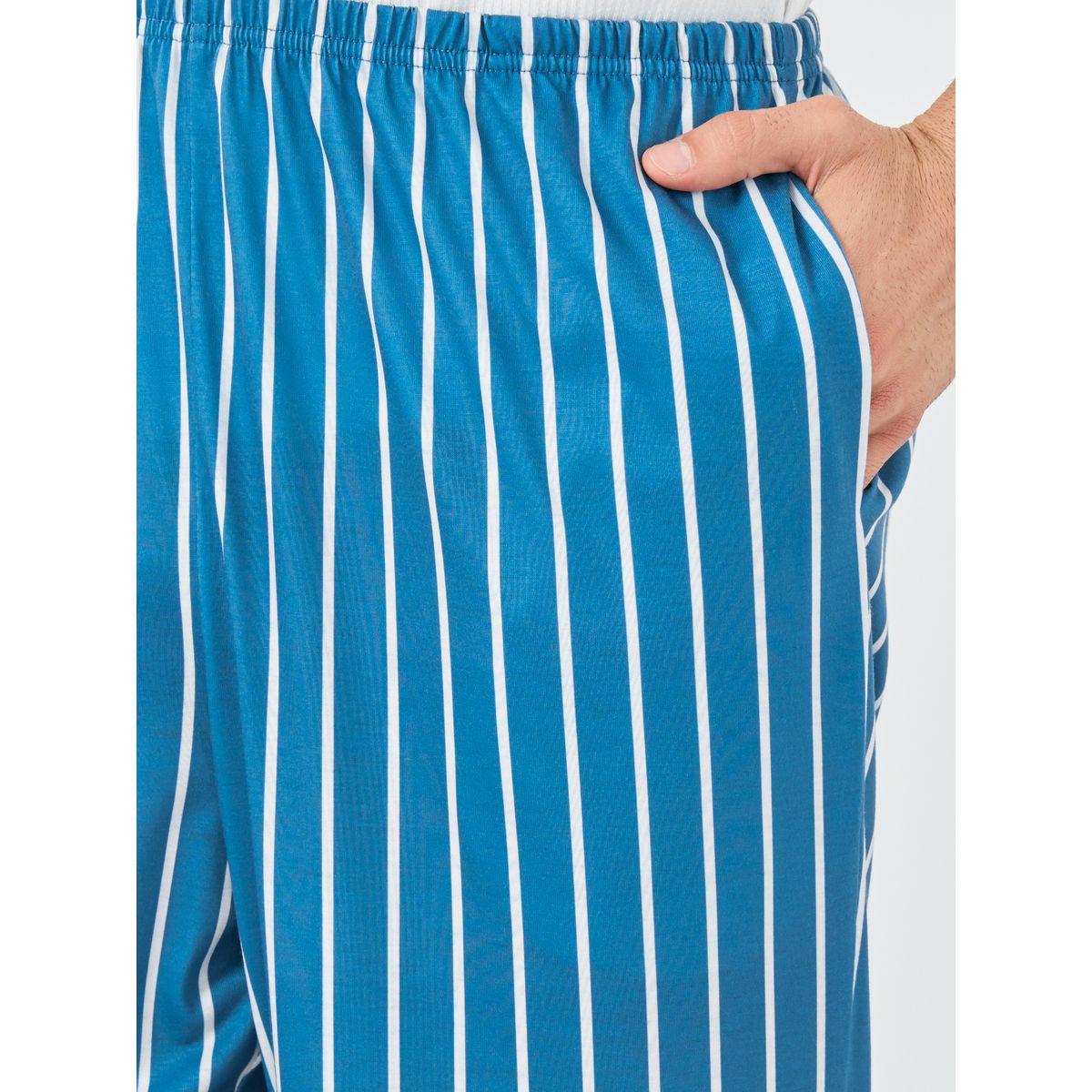 بنطال بيجاما مخطط بخصر مطاطي-men-clothing-nightwear-pyjamaandshorts-image-3