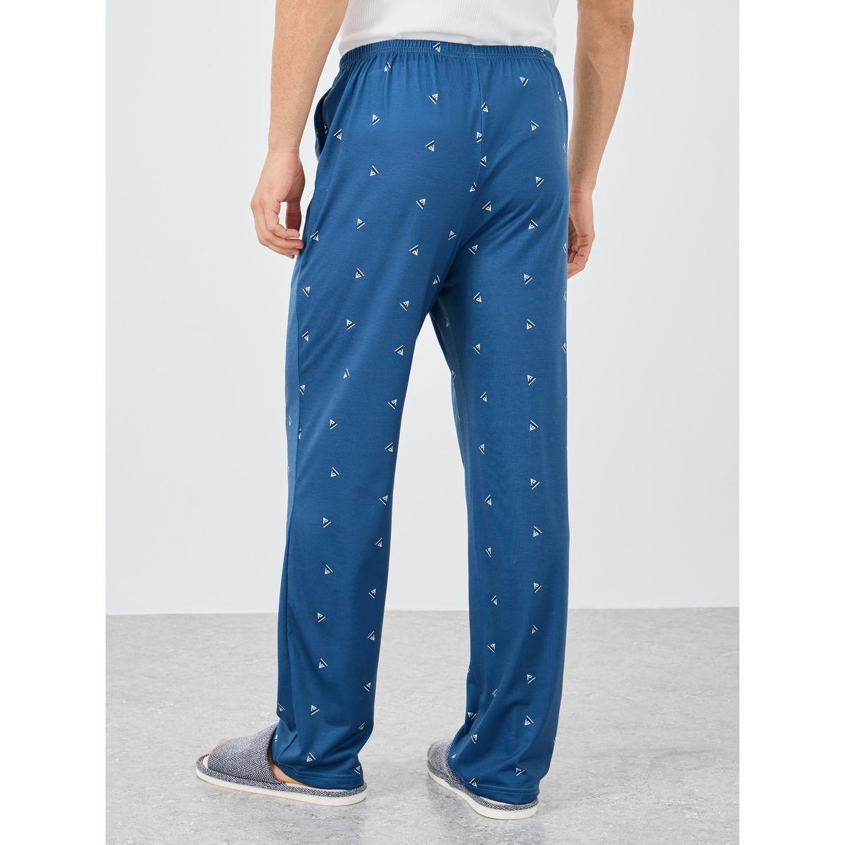 بنطال بيجاما مطبع بخصر مطاطي-men-clothing-nightwear-pyjamaandshorts-image-4