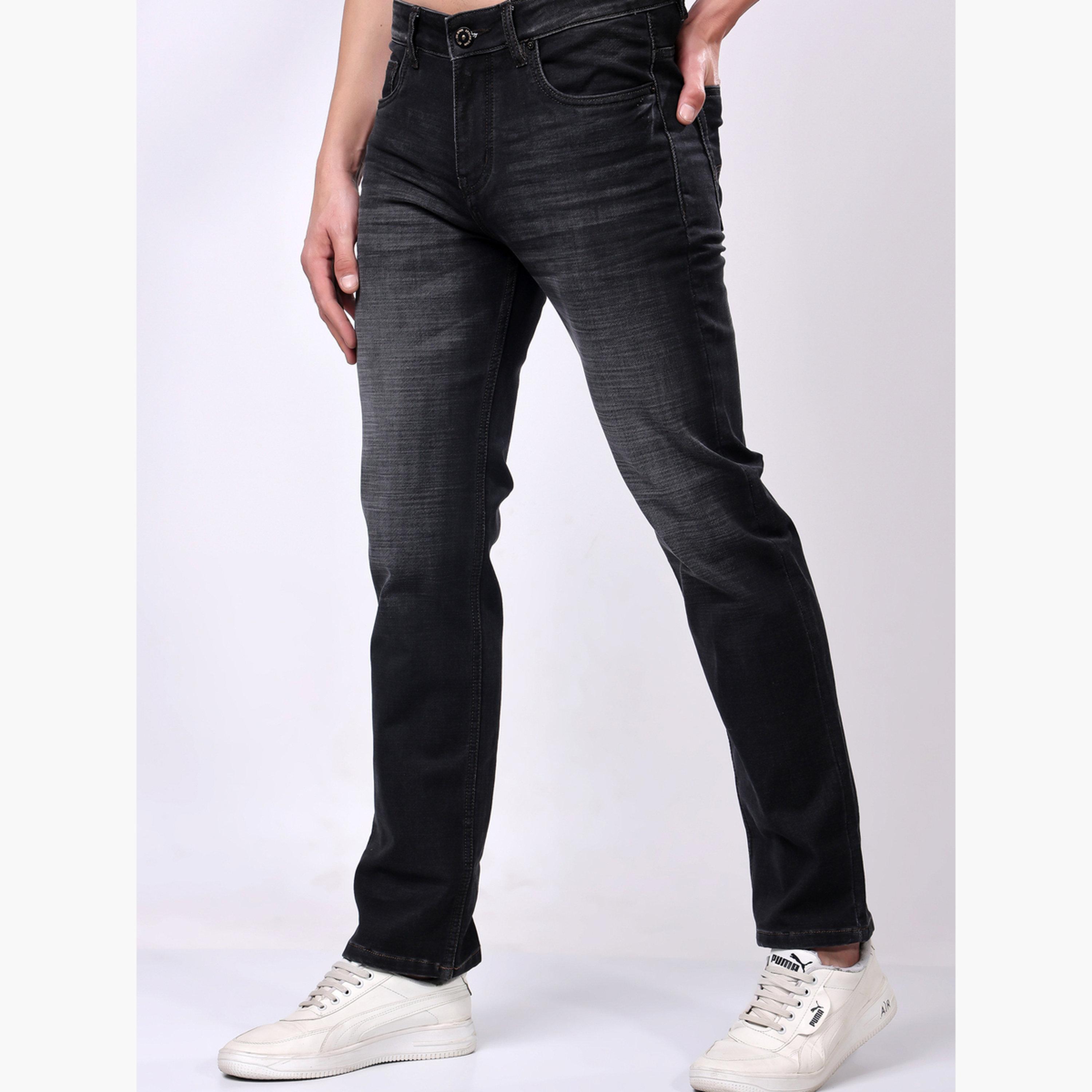 Stylox X Styli Stylox Comfort Fit Dark Grey Color Jeans-men-clothing-bottoms-jeans-image-1