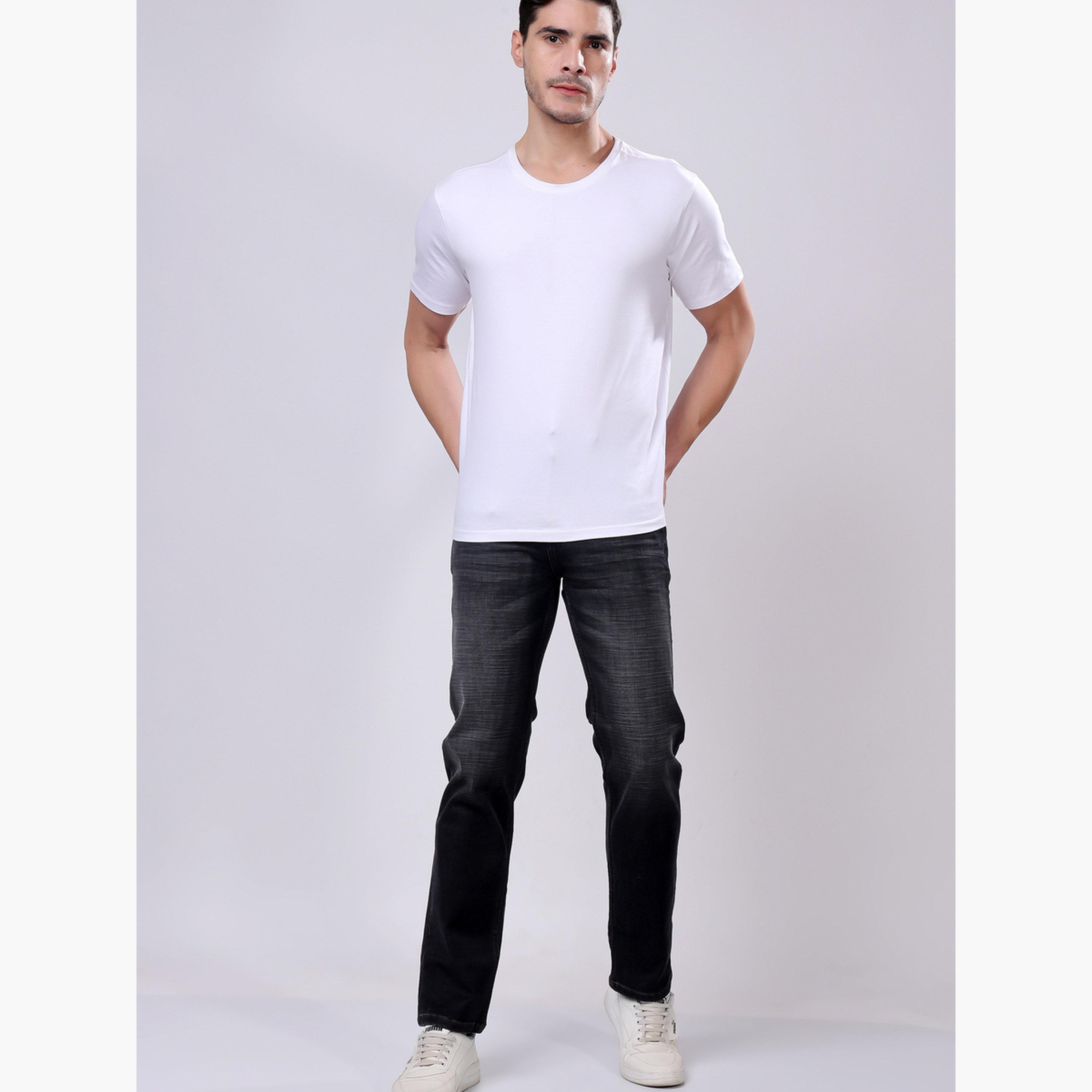 Stylox X Styli Stylox Comfort Fit Dark Grey Color Jeans-men-clothing-bottoms-jeans-image-2