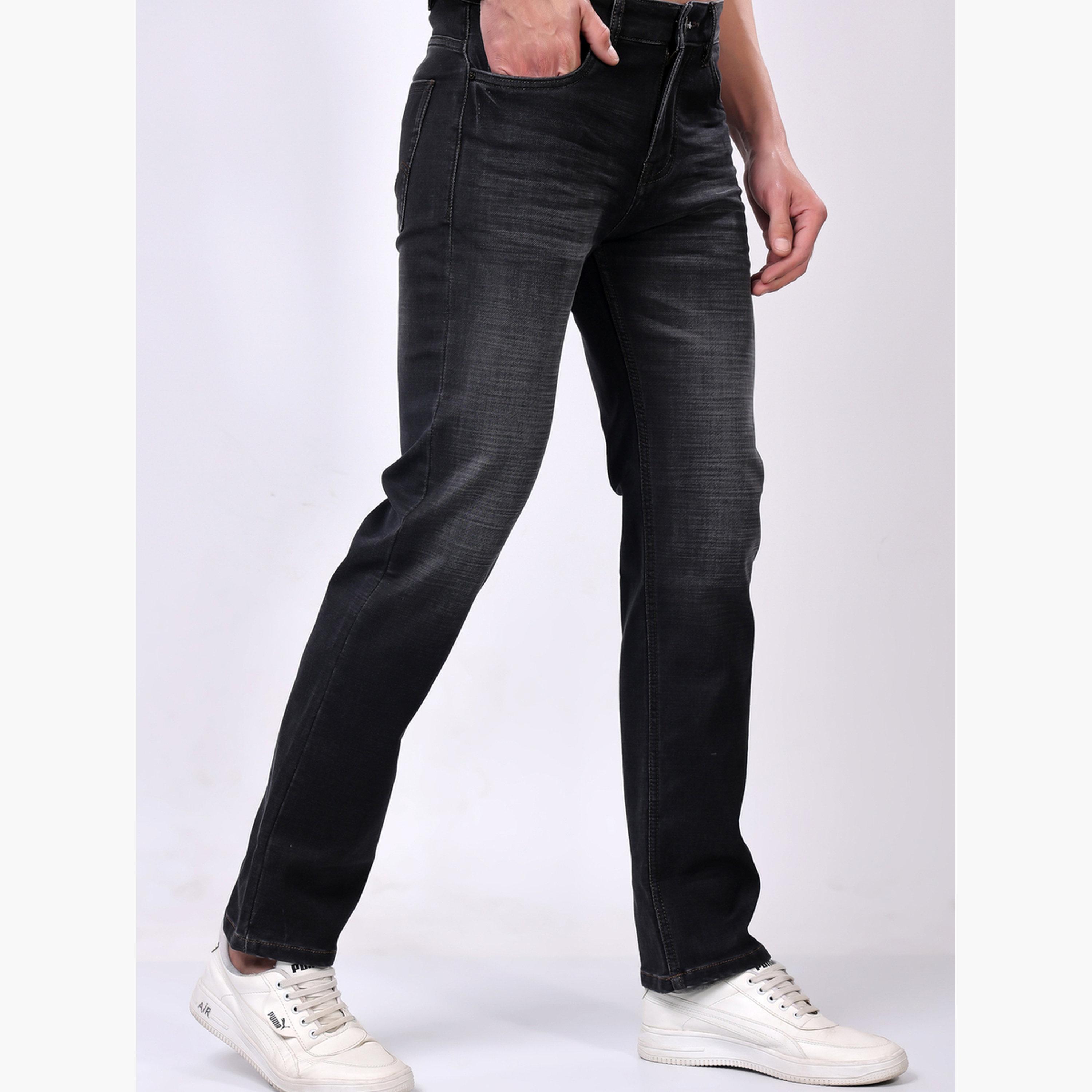 Stylox X Styli Stylox Comfort Fit Dark Grey Color Jeans-men-clothing-bottoms-jeans-image-4