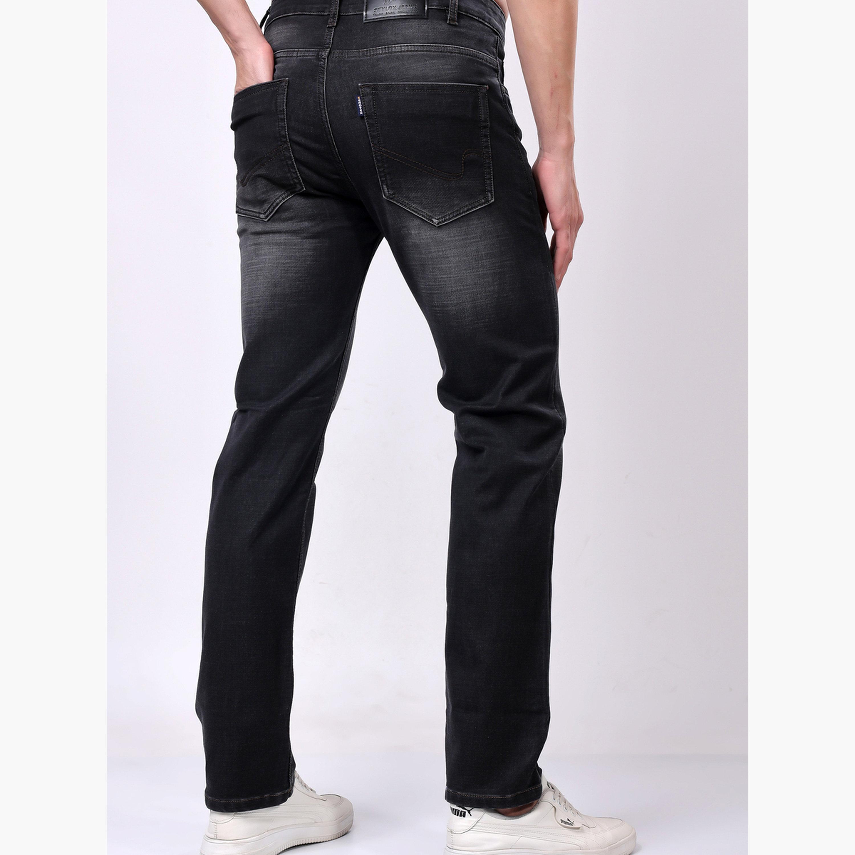 Stylox X Styli Stylox Comfort Fit Dark Grey Color Jeans-men-clothing-bottoms-jeans-image-6