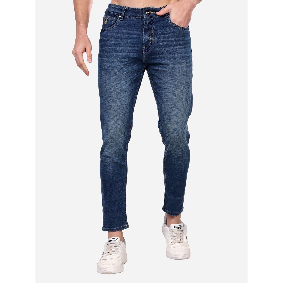 Stylox Mid Rise Whiskered Faded Slim Fit  Jeans-men-clothing-bottoms-jeans-image-1
