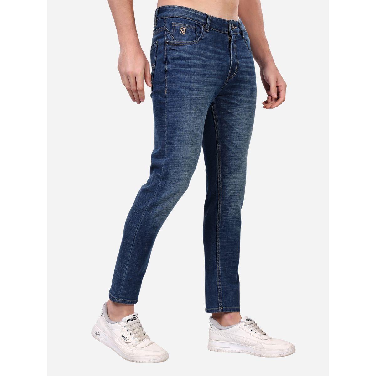 Stylox Mid Rise Whiskered Faded Slim Fit  Jeans-men-clothing-bottoms-jeans-image-4