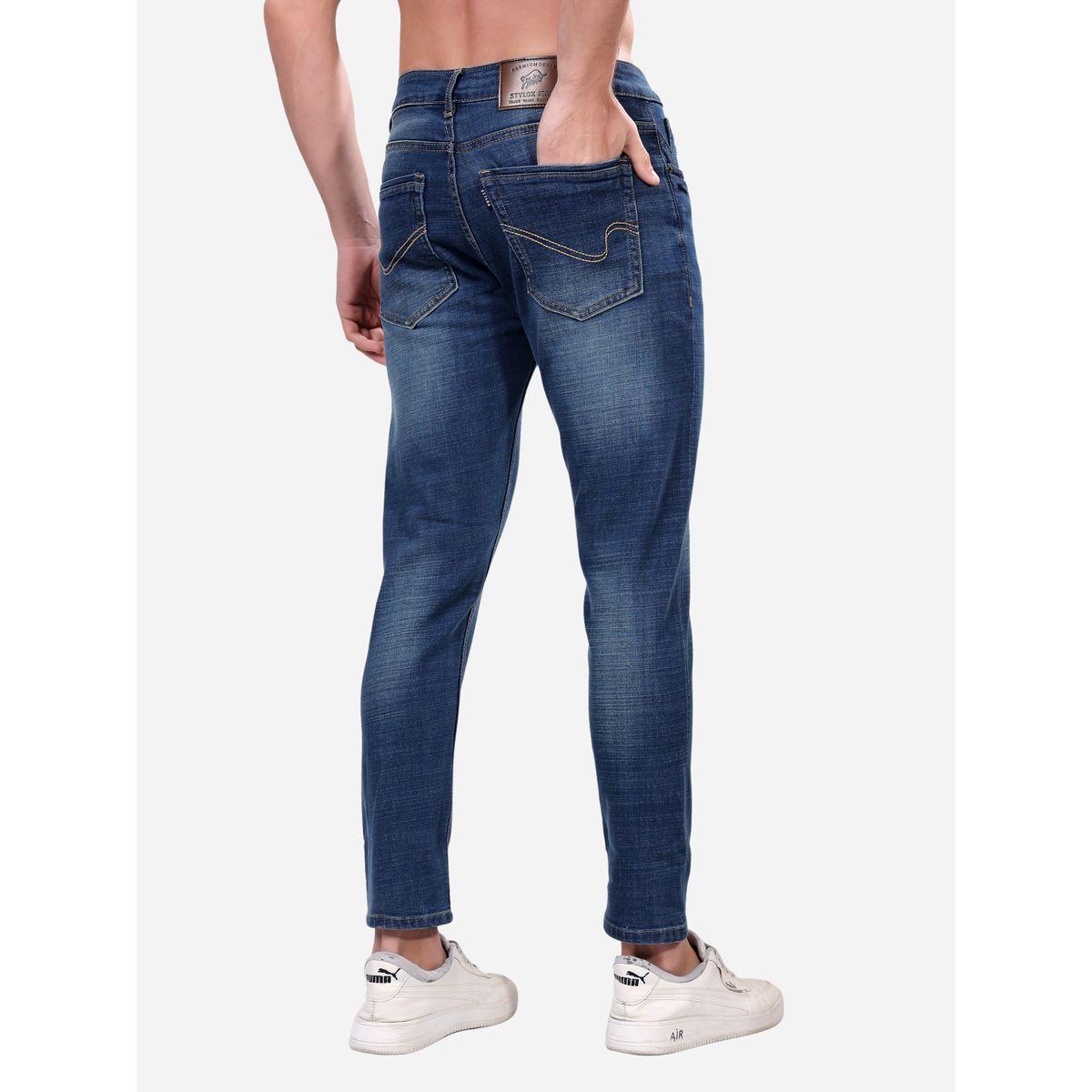 Stylox Mid Rise Whiskered Faded Slim Fit  Jeans-men-clothing-bottoms-jeans-image-6