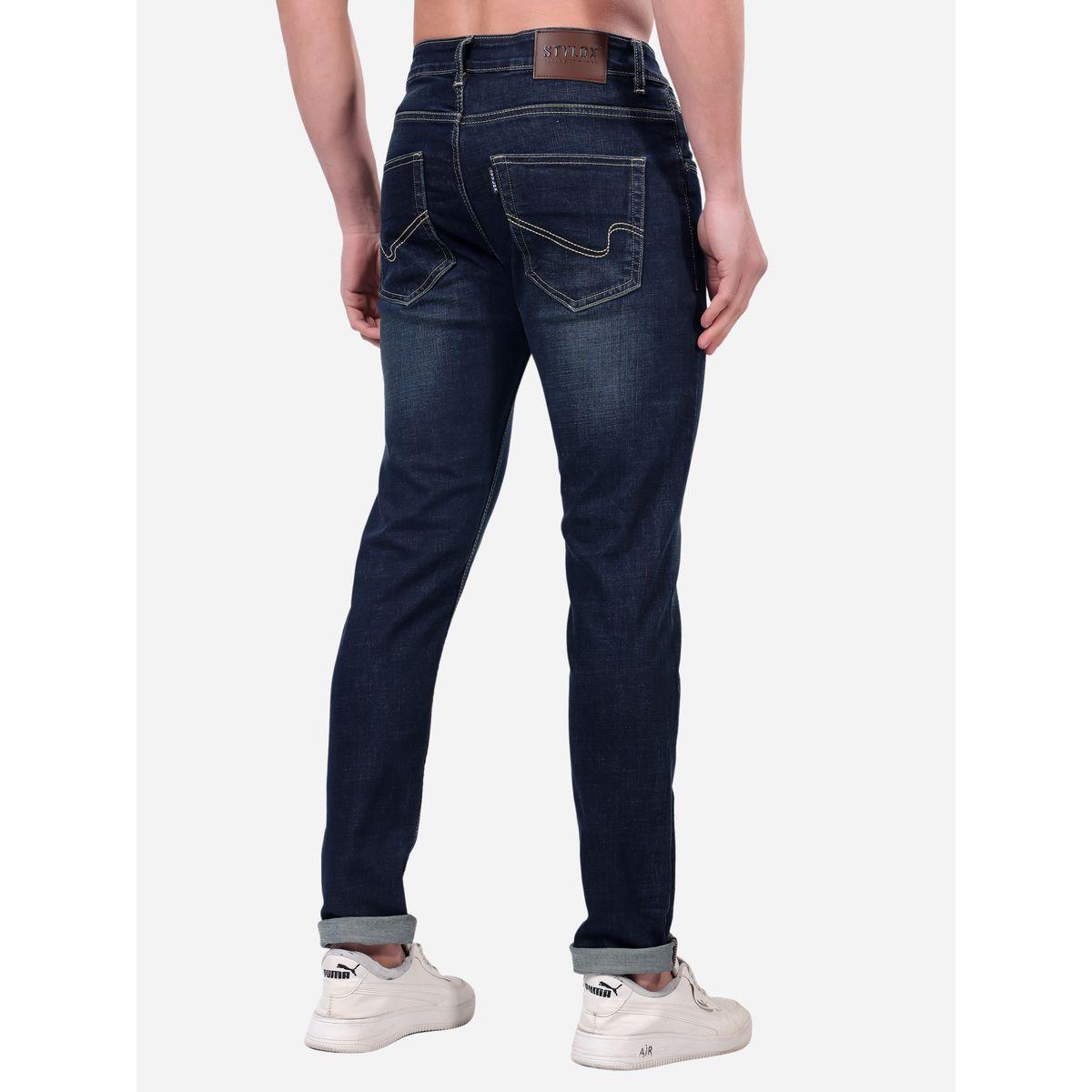 Stylox Mid Rise Whiskered Faded Slim Fit Jeans-men-clothing-bottoms-jeans-image-6