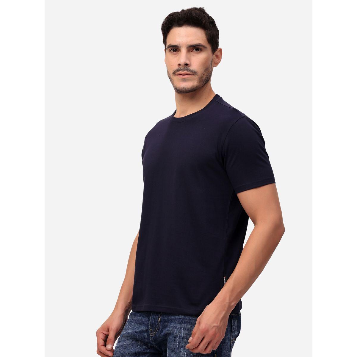 Stylox Solid Short Sleeve Regular Fit T-Shirt-men-clothing-tshirtsandpolos-tshirts-image-2