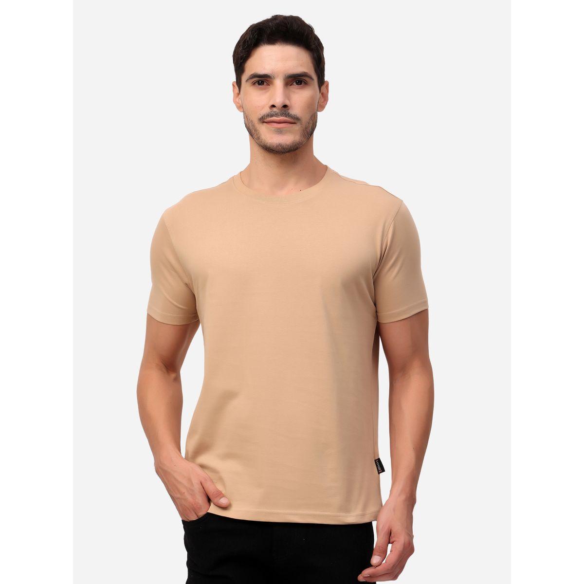 تيشيرت سادة بقصة عادية وأكمام قصيرة-men-clothing-tshirtsandpolos-tshirts-image-1