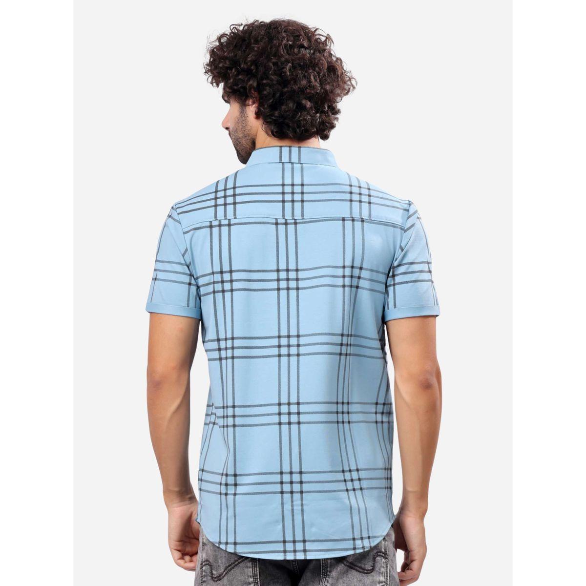 Stylox Checked Short Sleeve Regular Fit Shirt-men-clothing-shirts-image-4