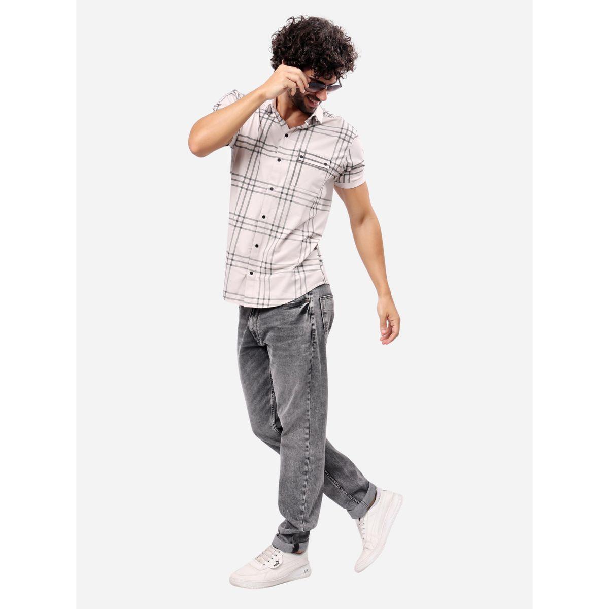 Stylox Checked Short Sleeve Regular Fit Shirt-men-clothing-shirts-image-6