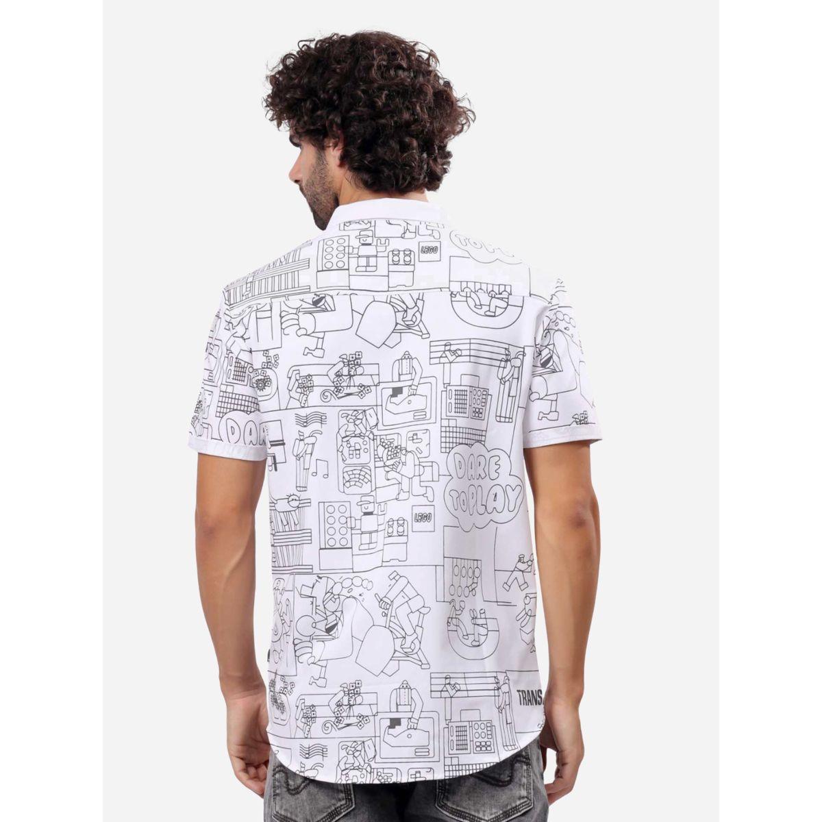Stylox All-Over Printed Short Sleeve Regular Fit Shirt-men-clothing-shirts-image-3