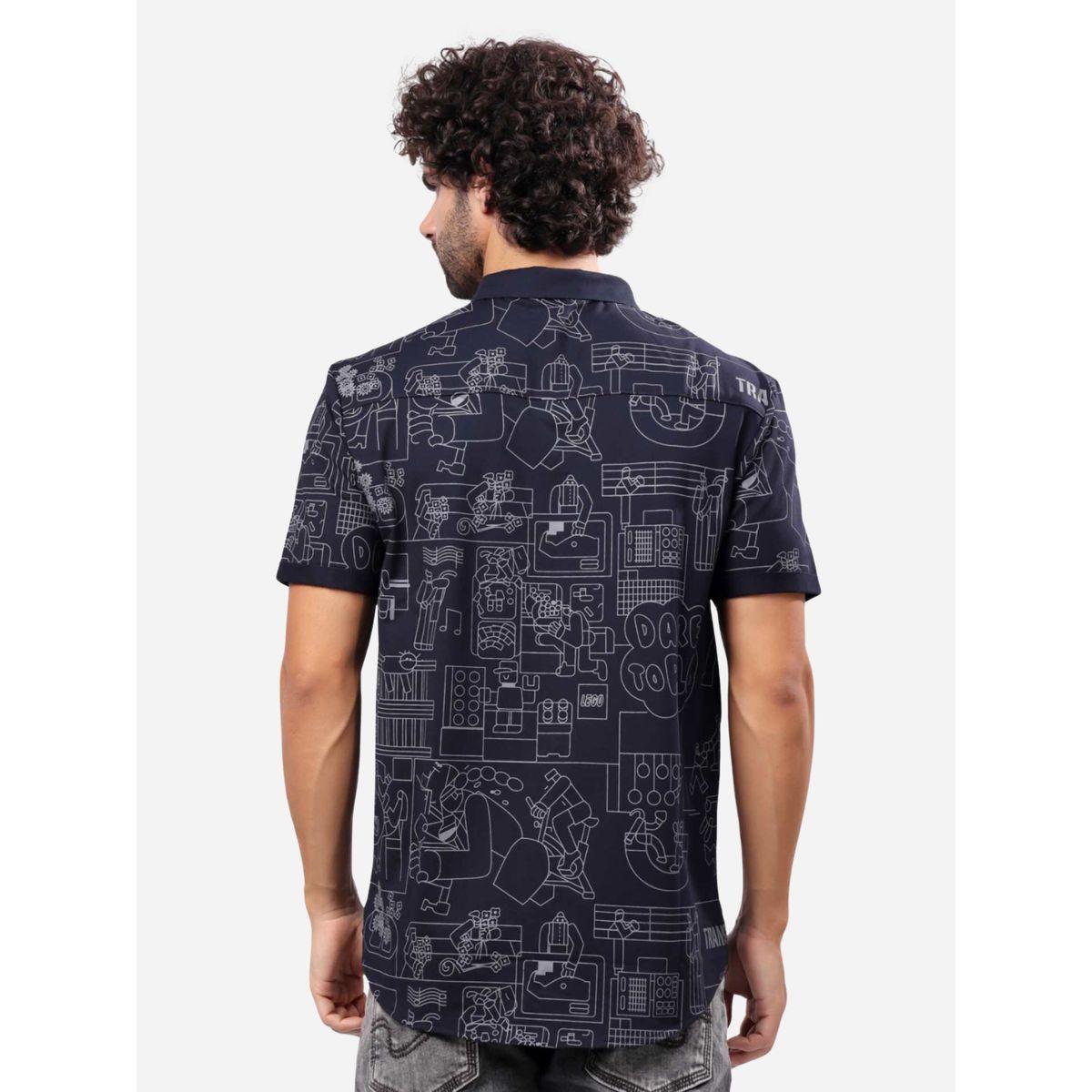 Stylox All-Over Printed Short Sleeve Regular Fit Shirt-men-clothing-shirts-image-3