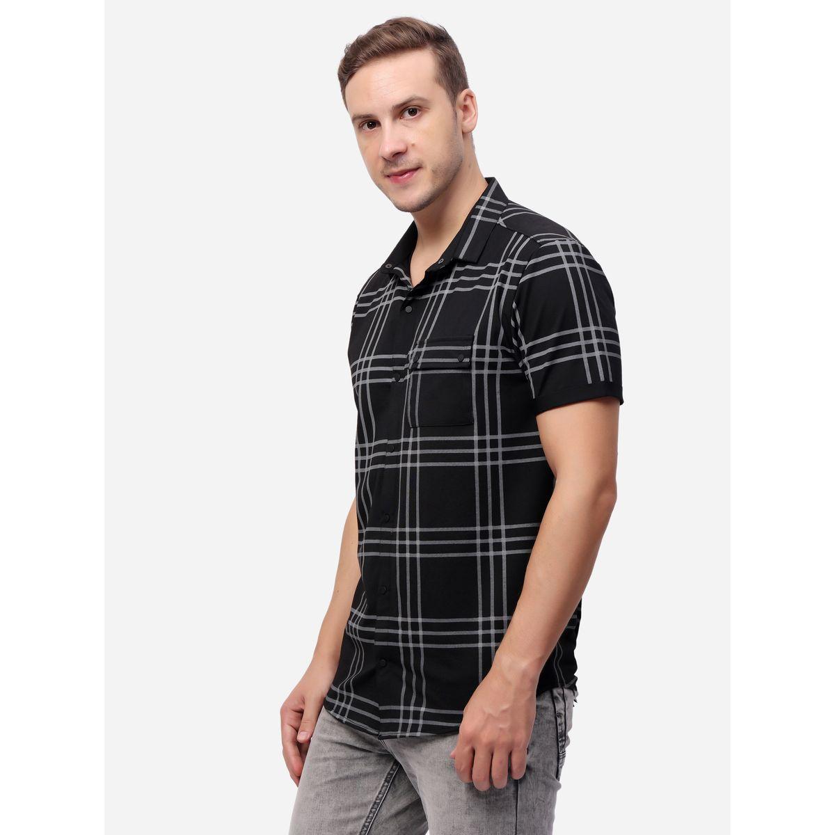 Stylox Checked Short Sleeve Regular Fit Shirt-men-clothing-shirts-image-3