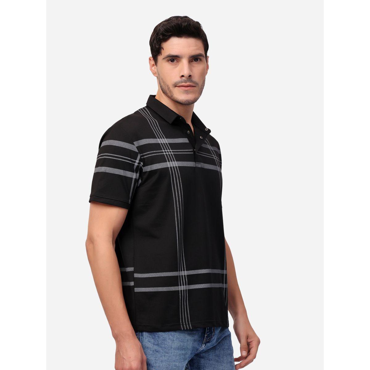 تيشيرت بولو بنمط مربعات وأكمام قصيرة-men-clothing-tshirtsandpolos-tshirts-image-6