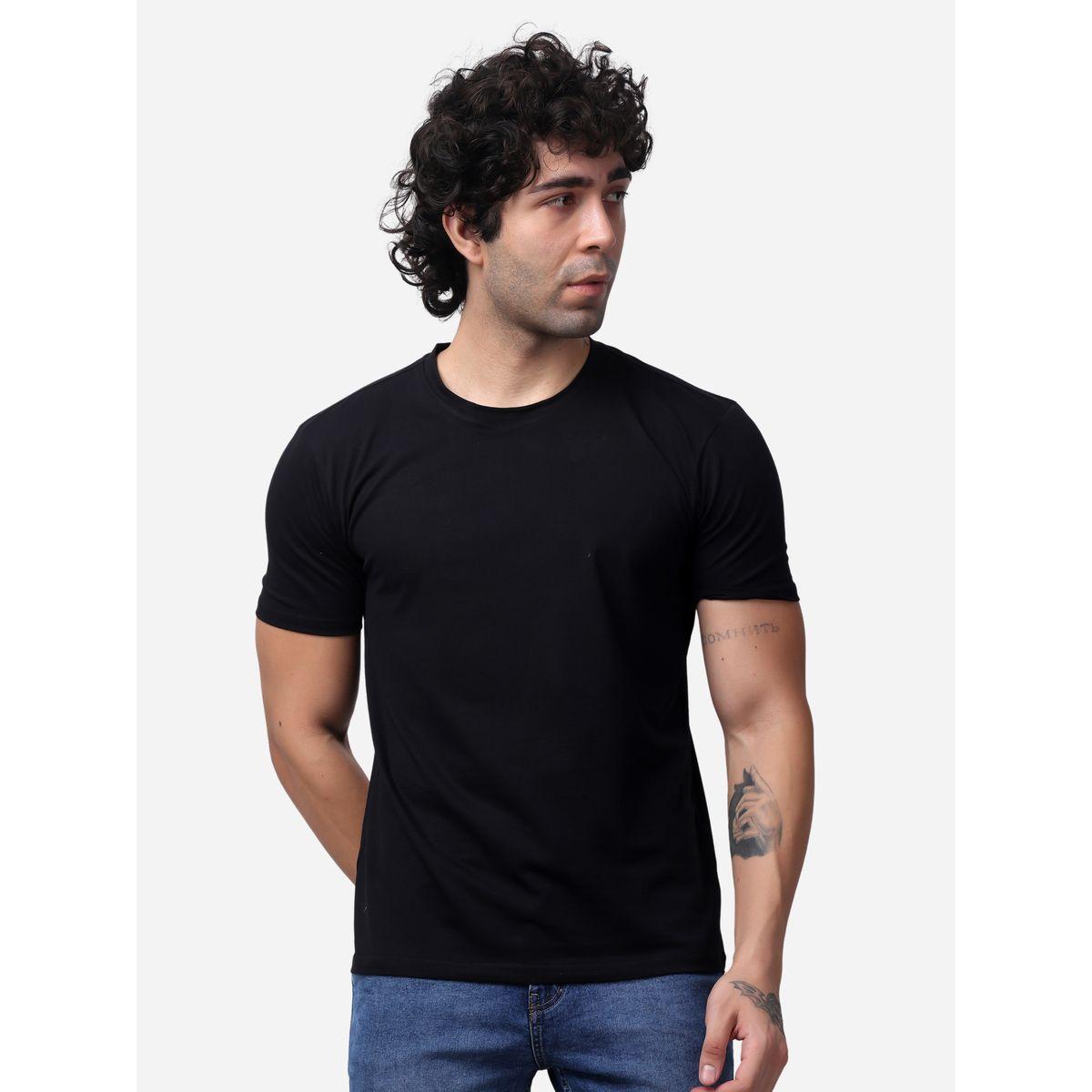 تيشيرت سادة بقصة عادية وأكمام قصيرة-men-clothing-tshirtsandpolos-tshirts-image-6