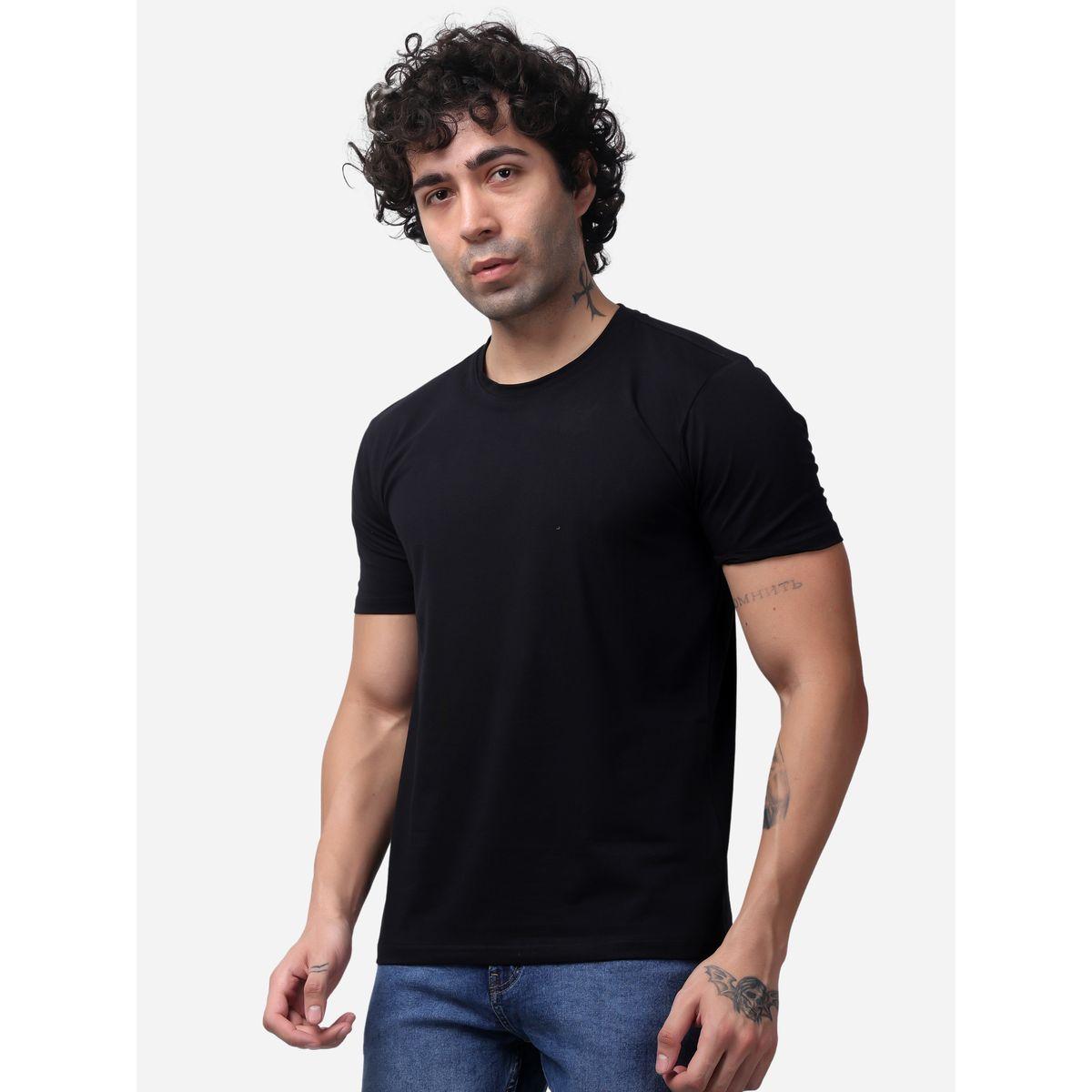 Stylox Solid Short Sleeve Regular Fit T-Shirt-men-clothing-tshirtsandpolos-tshirts-image-3