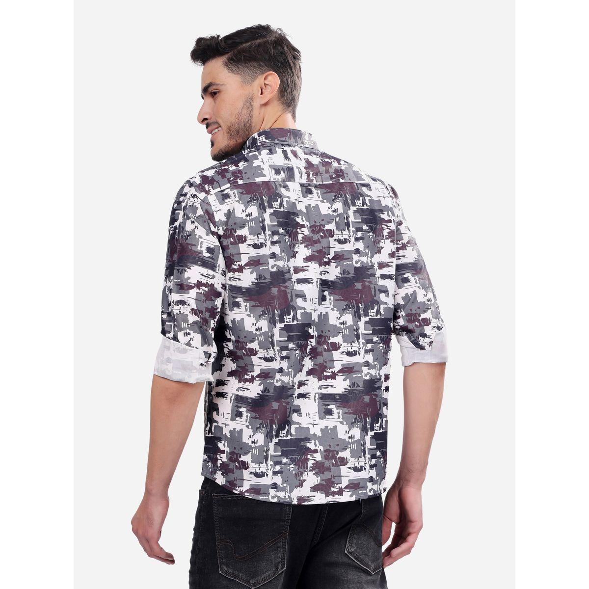قميص بطبعة مجردة وأكمام طويلة مع جيب-men-clothing-shirts-image-5