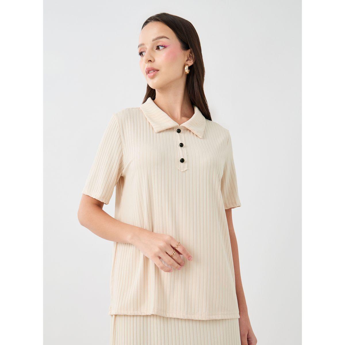 طقم منسق من تيشيرت بولو وتنورة-women-clothing-coordsets-image-2