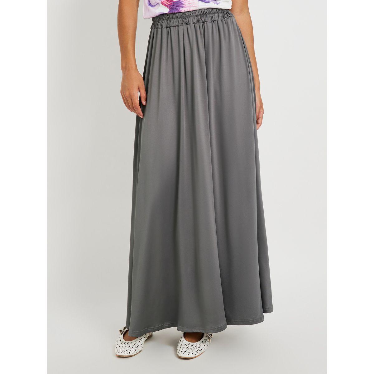 Styli Solid Pleated A-Line Maxi Skirt-women-clothing-bottoms-skirts-image-2