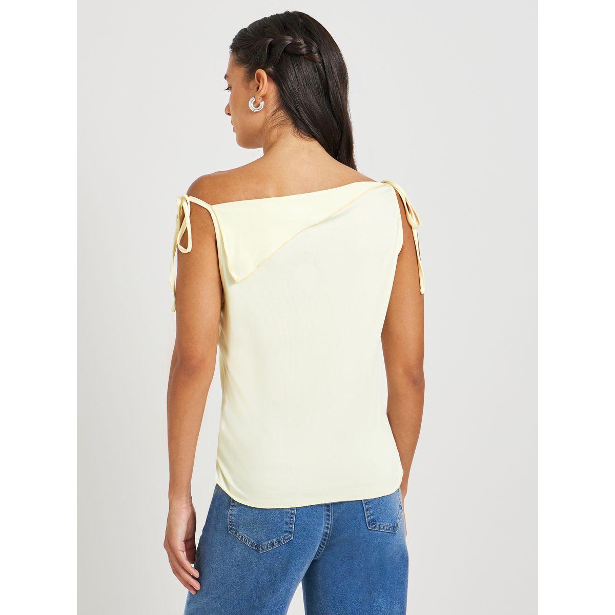 Styli Solid Off-Shoulder Regular Fit Blouse-women-clothing-shirtsandblouses-blouses-image-5