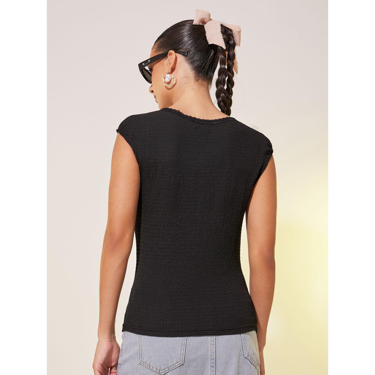 Styli Texture Sleeveless Round Neck Top-women-clothing-shirtsandblouses-blouses-image-4