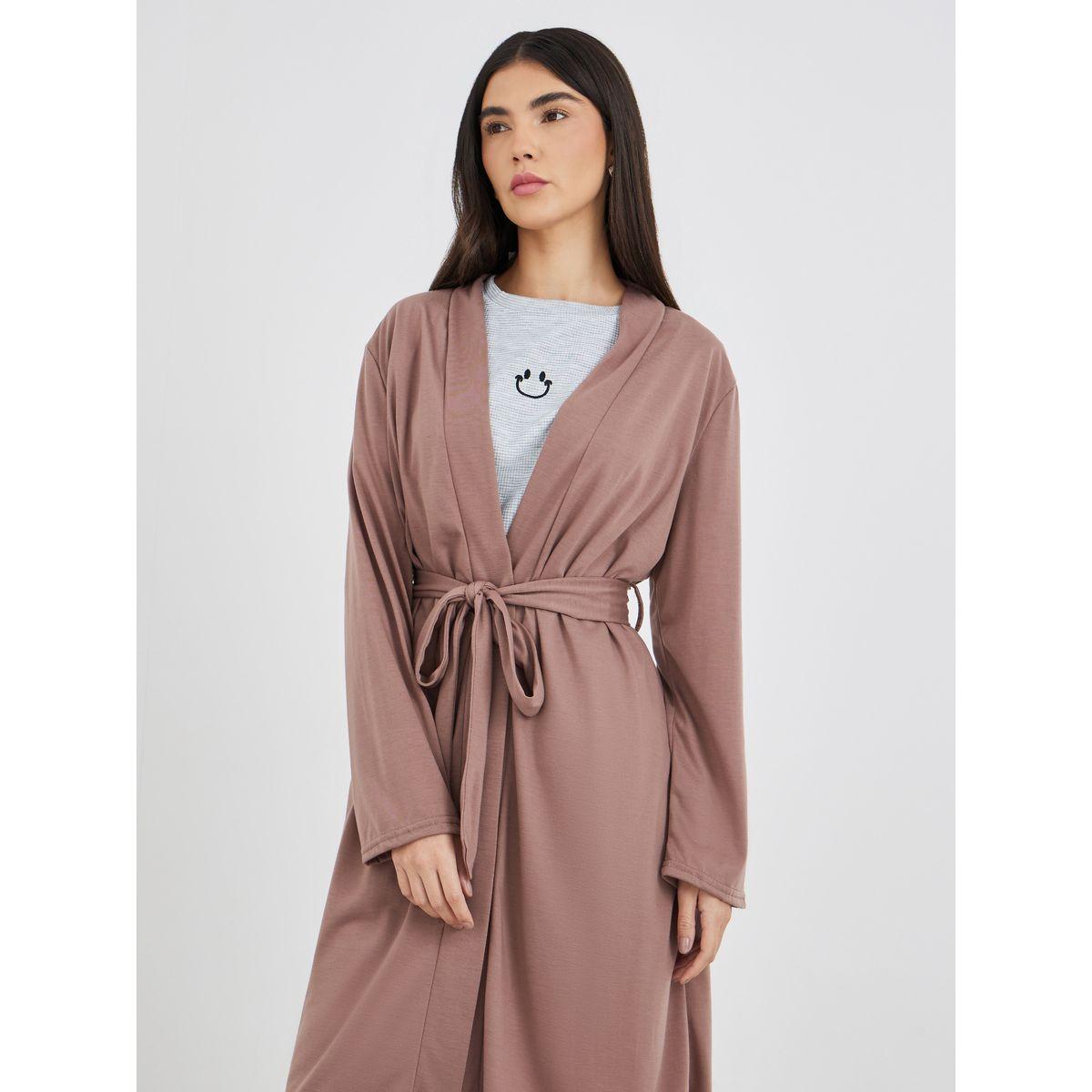 Styli Melange Broad Edge Robe-women-clothing-nightwear-robes-image-3