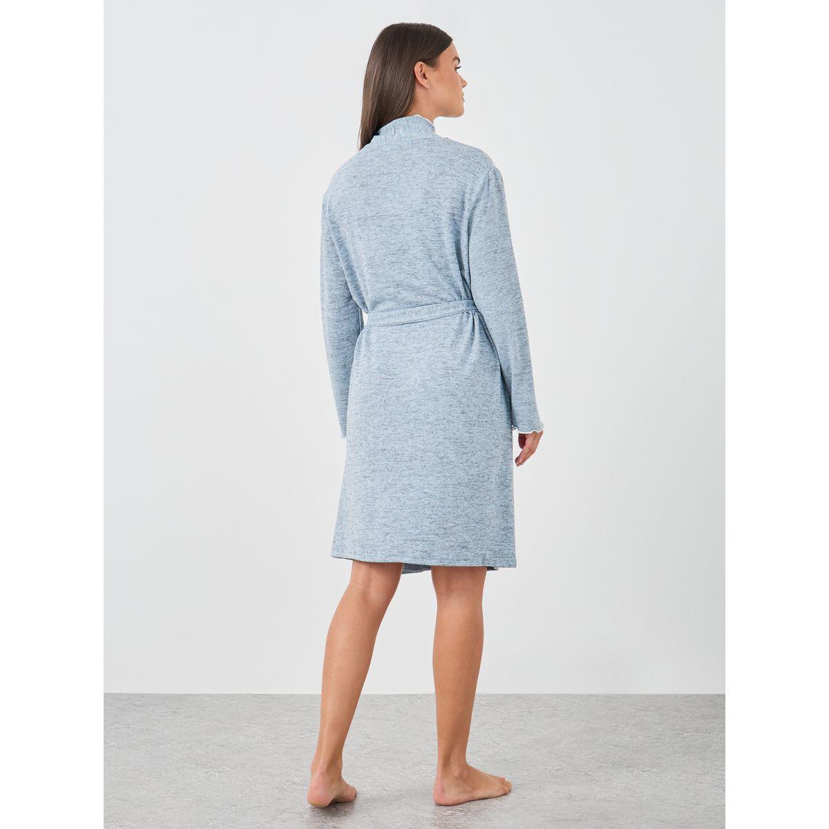 روب بتفاصيل بارزة الملمس وحافة خس-women-clothing-nightwear-robes-image-4