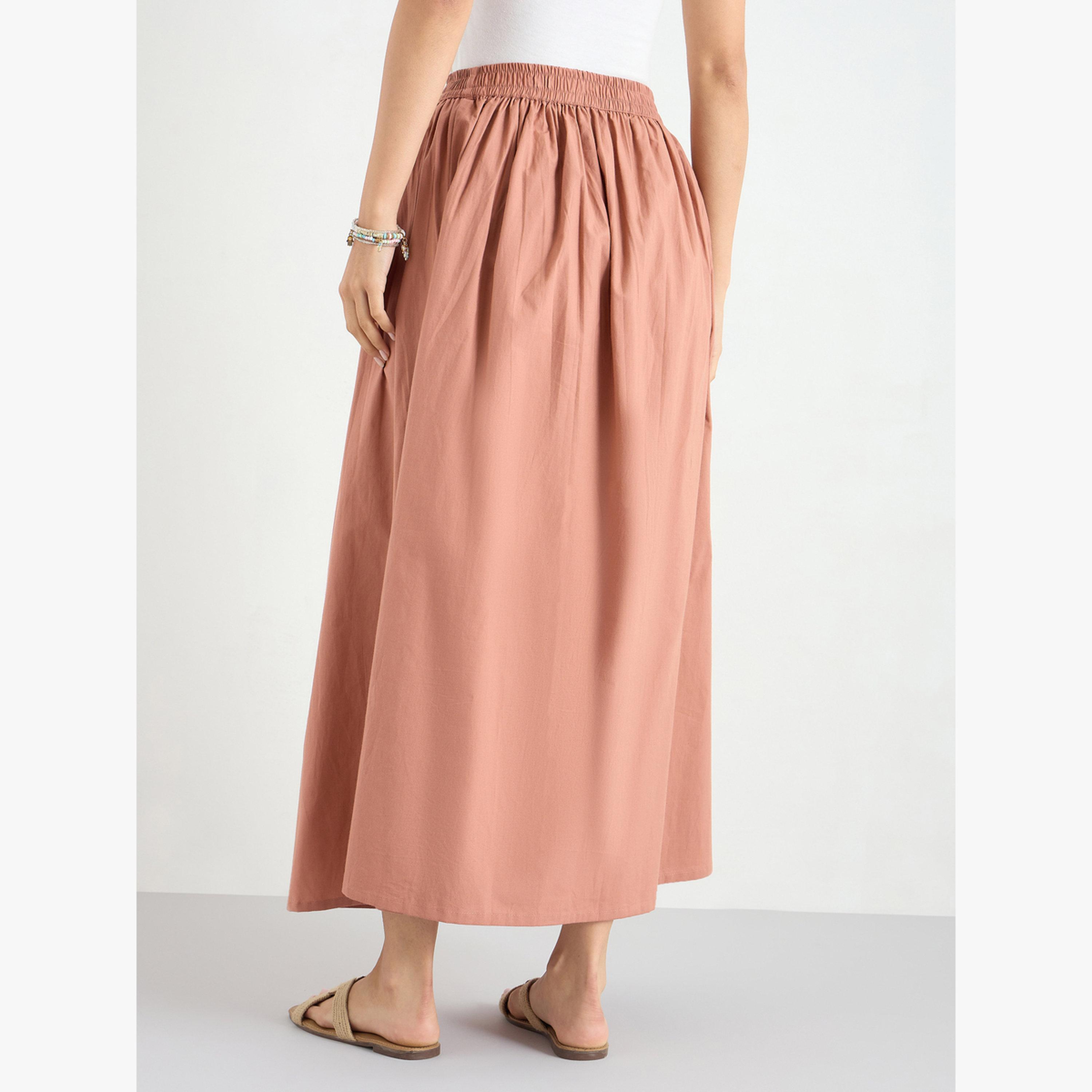 تنورة طويلة بحافة واسعة-women-clothing-bottoms-skirts-image-4