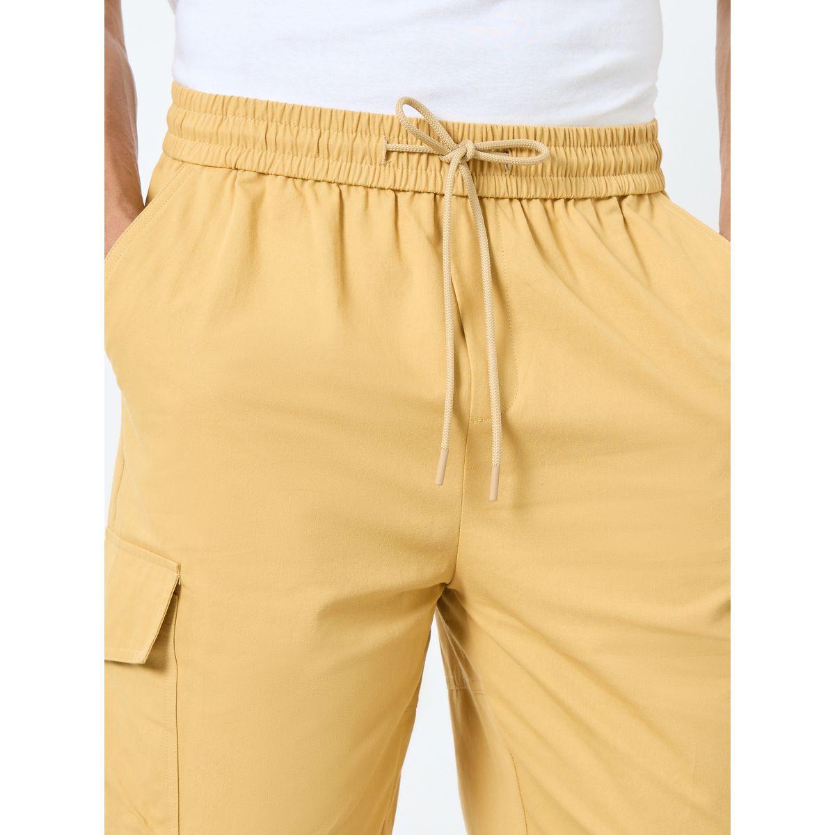 Styli Men Beige Regular Fit 3/4 Shorts with Pockets-men-clothing-bottoms-shorts-image-3