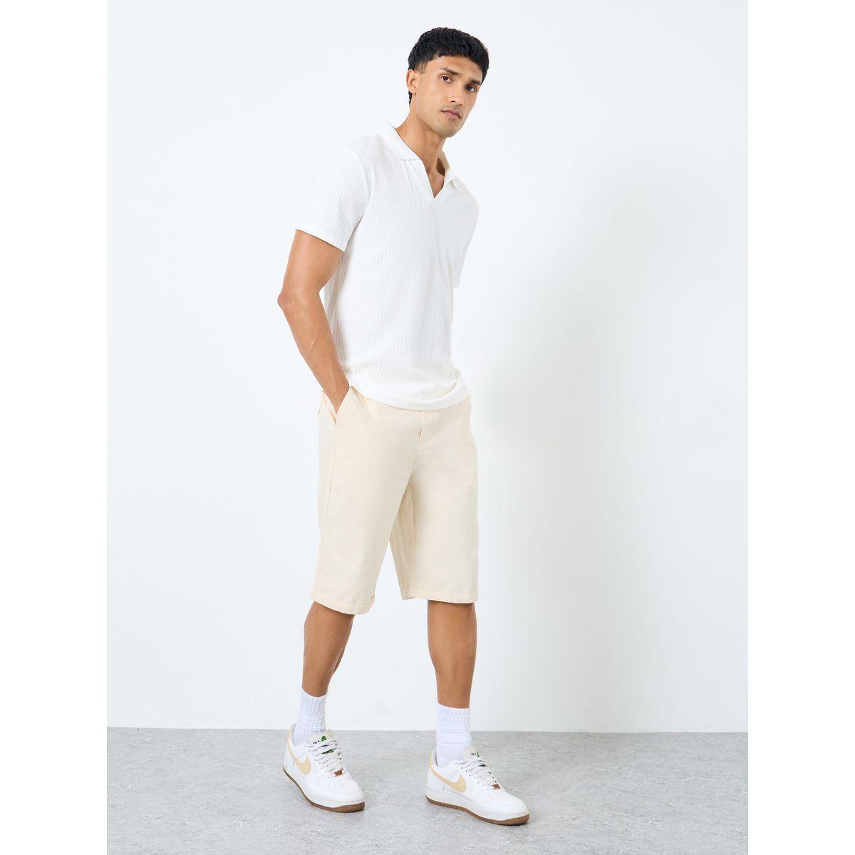 Styli Men Regular Fit Solid Shorts-men-clothing-bottoms-shorts-image-2