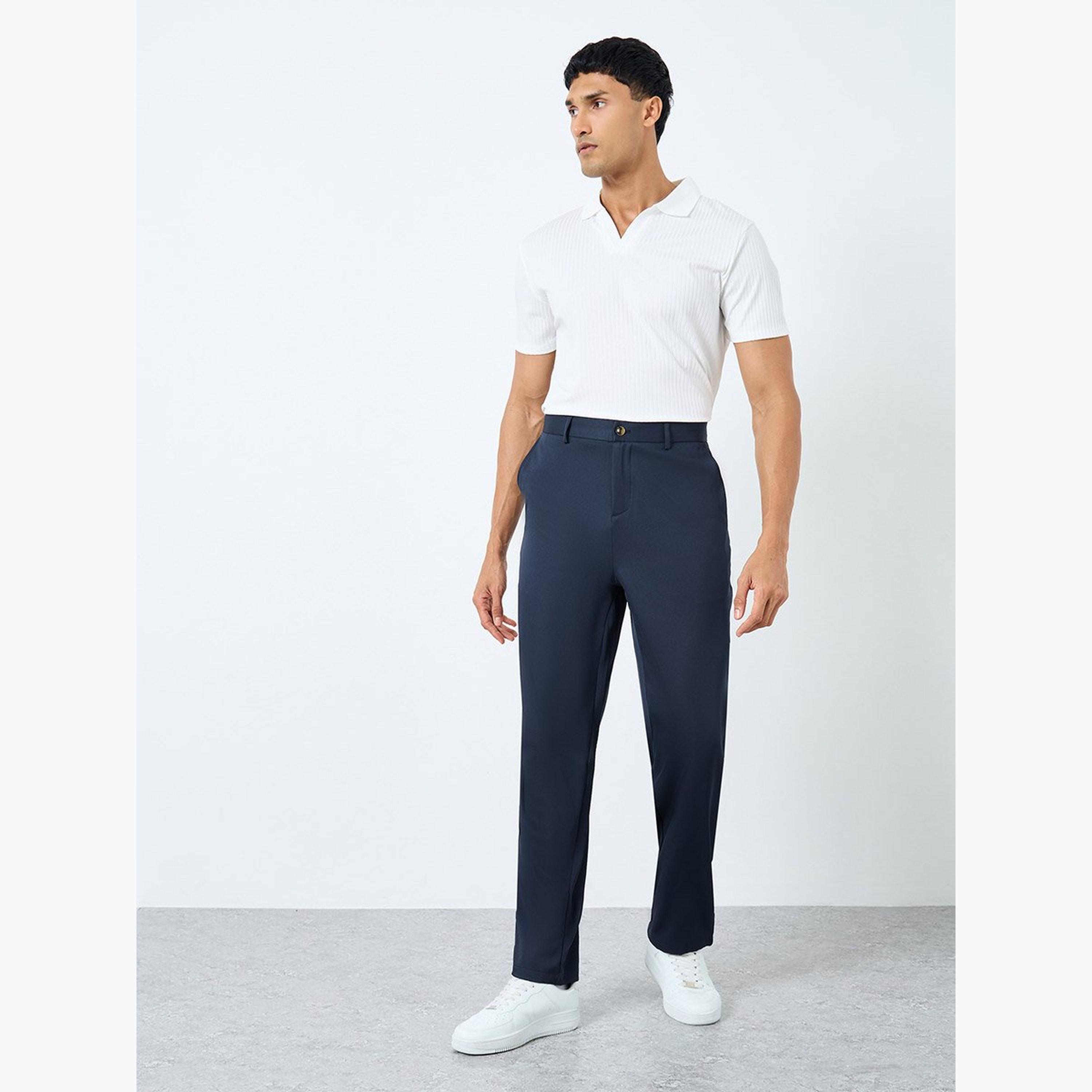 ستايلي - بنطال رسمي للرجال بقصّة مستقيمة-men-clothing-bottoms-trousersandchinos-trousers-image-2