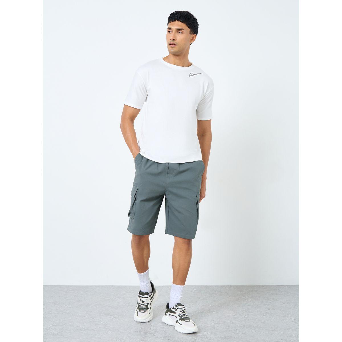 Styli Men Relaxed Fit Cargo Shorts-men-clothing-bottoms-shorts-image-2